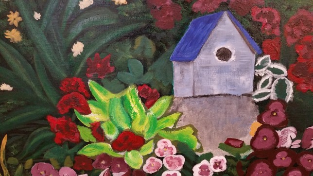 birdhouse-acrylic-painting