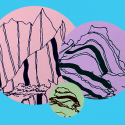 Circular Cliffs (digital art, modern)
