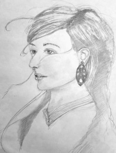 Elise - graphite portrait