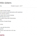 “Three Little Sisters”—The Bookends Review